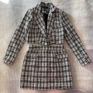 forever 21 blazer + skirt set